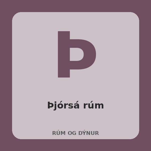 [BH-RUM-022-01] Þjórsá rúm (Eik, 140 cm)
