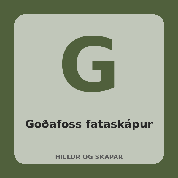 [BH-HIL-028-01] Goðafoss fataskápur (Eik)