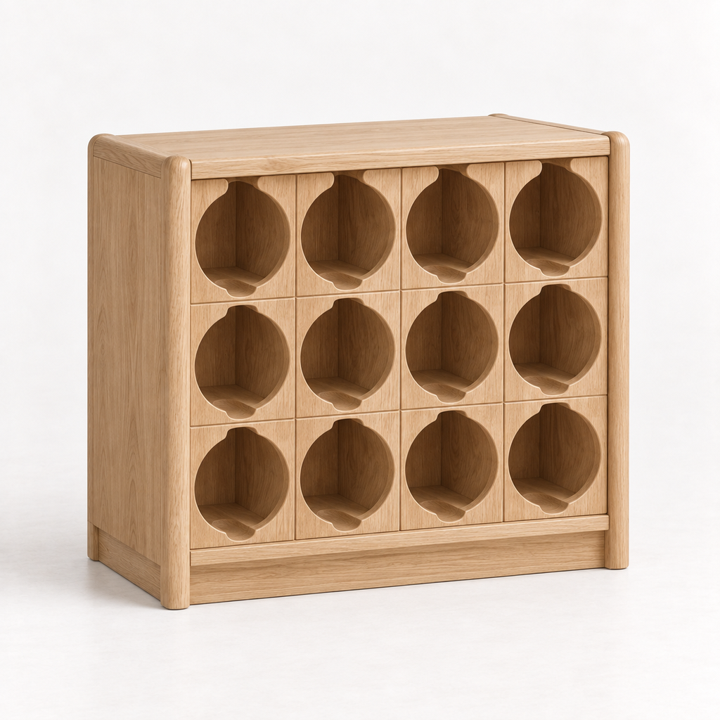 [BH-HIL-032-01] Háifoss Wine Rack (Oak)