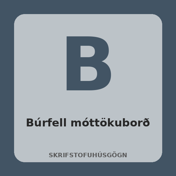 [BH-SKR-035-01] Búrfell móttökuborð (Eik)