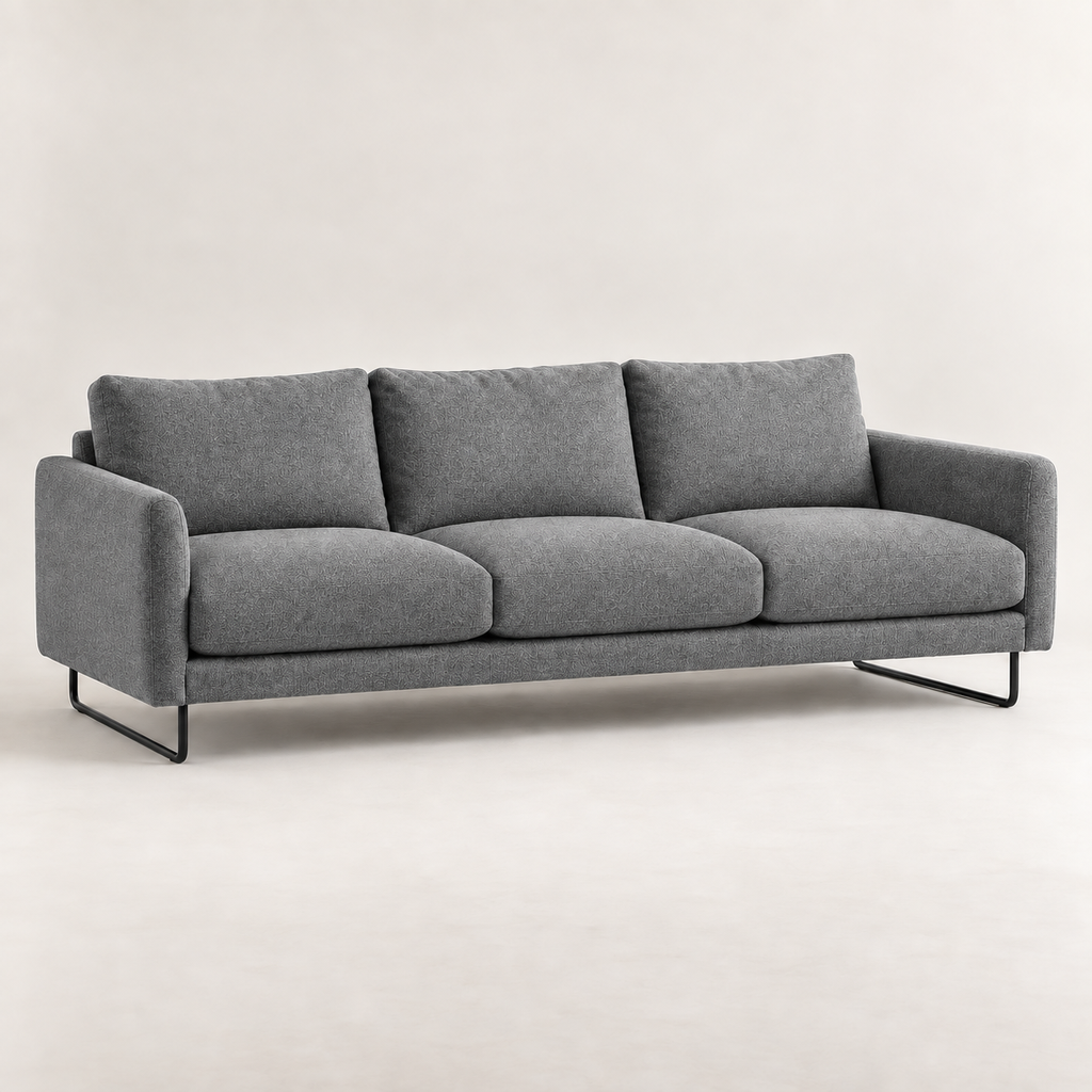 [BH-SOF-T01-01] Nordlys 3-seat Sofa (Grey)