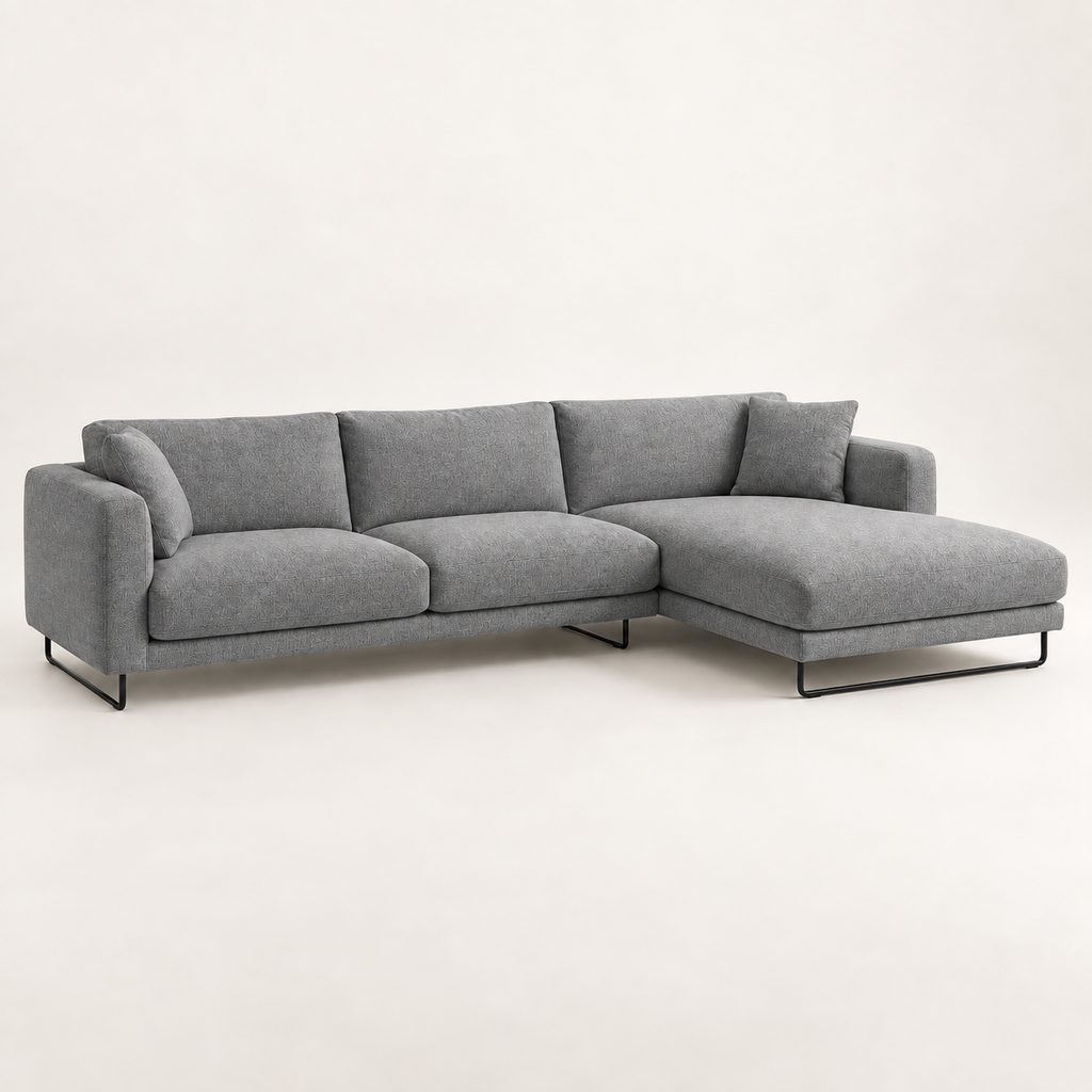 [BH-SOF-T03-01] Nordlys Corner Sofa (Grey)